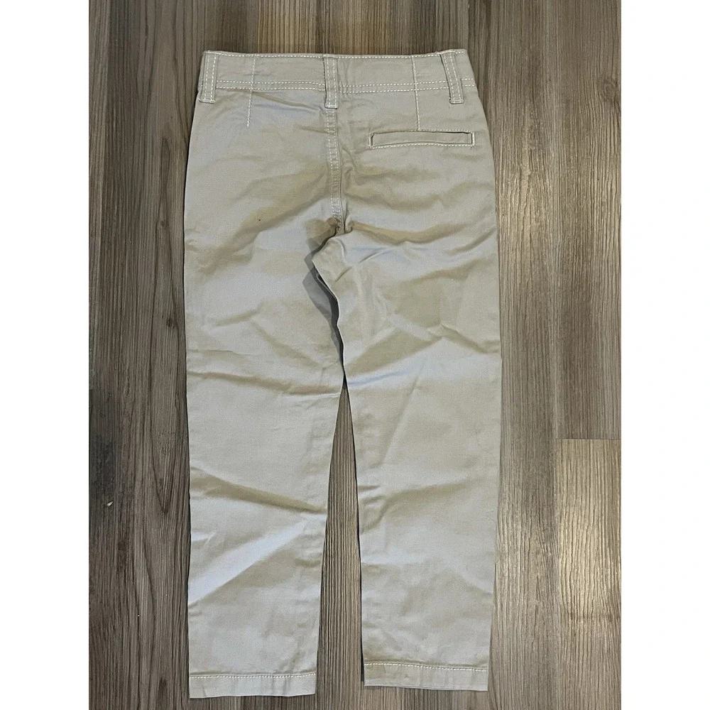 Oshkosh Boy's Toddler's Khaki Adjustable Waist Pants Size 4T Classic Casual I39